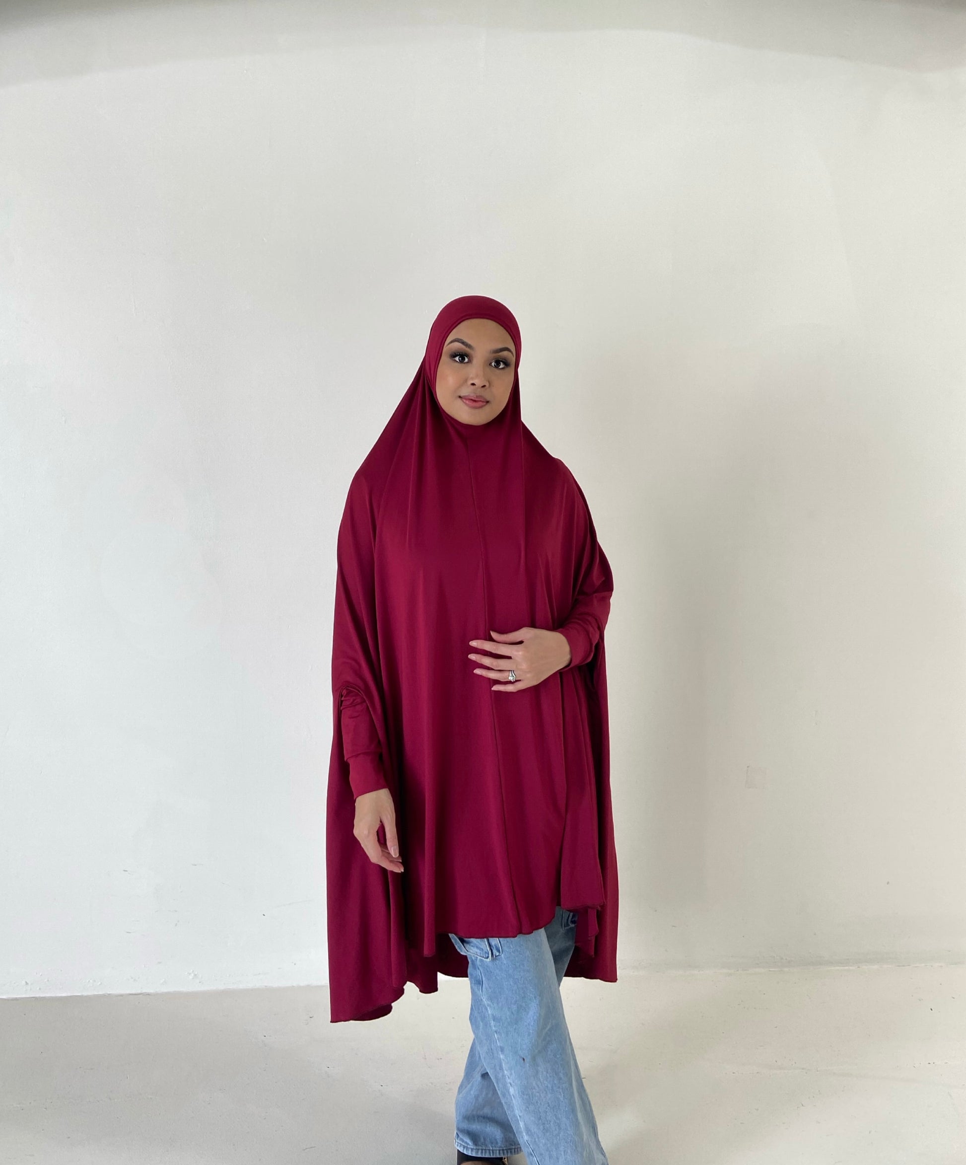 Maroon Jilbab