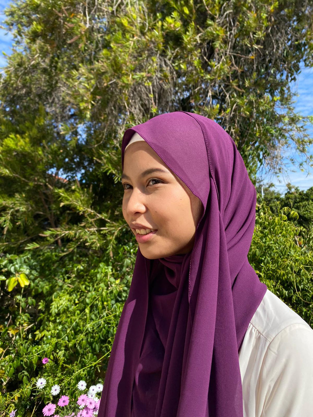 Khadija Chiffon-Purple