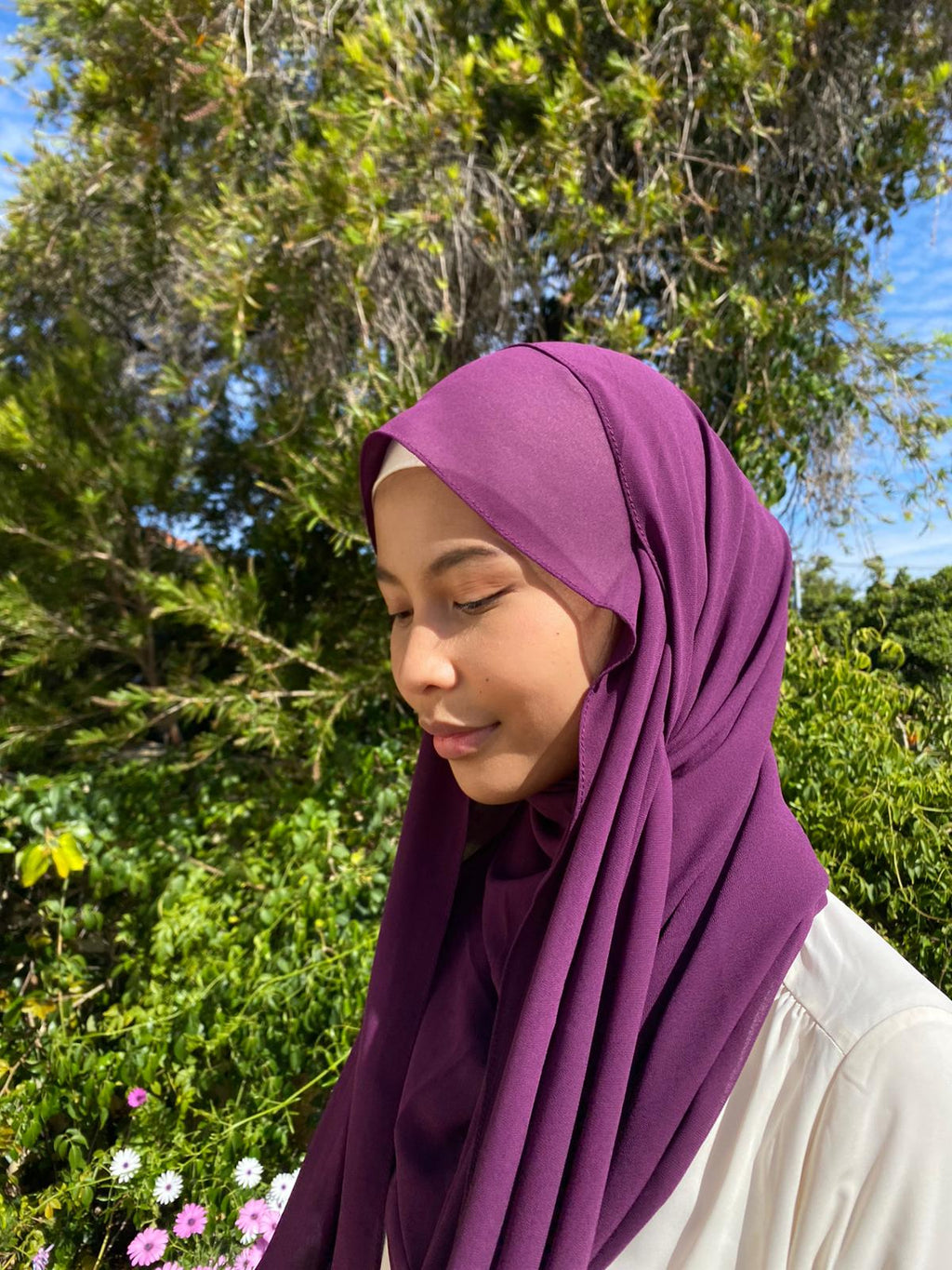 Khadija Chiffon-Purple