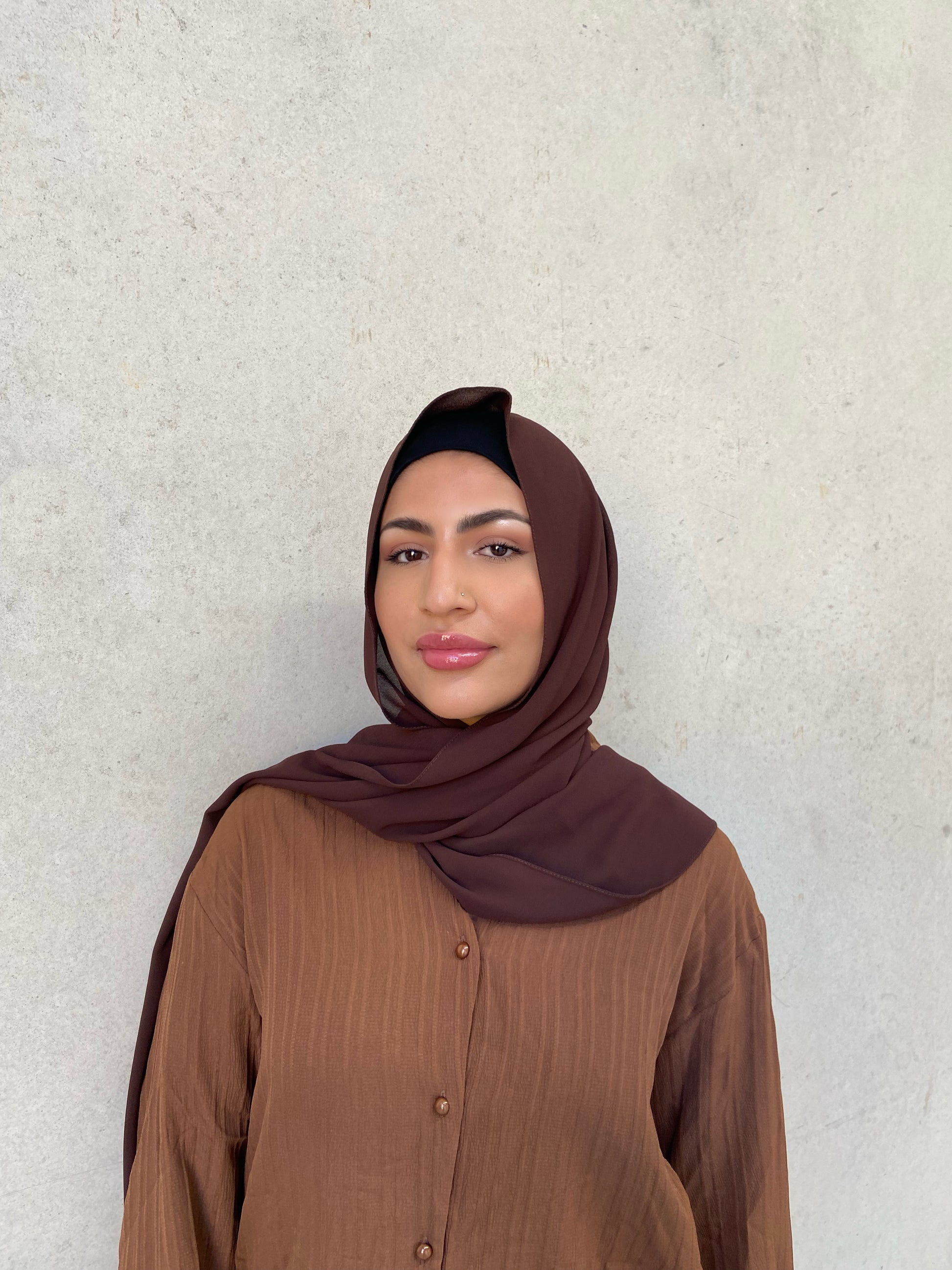 Ibtisam Chiffon - Dark Brown